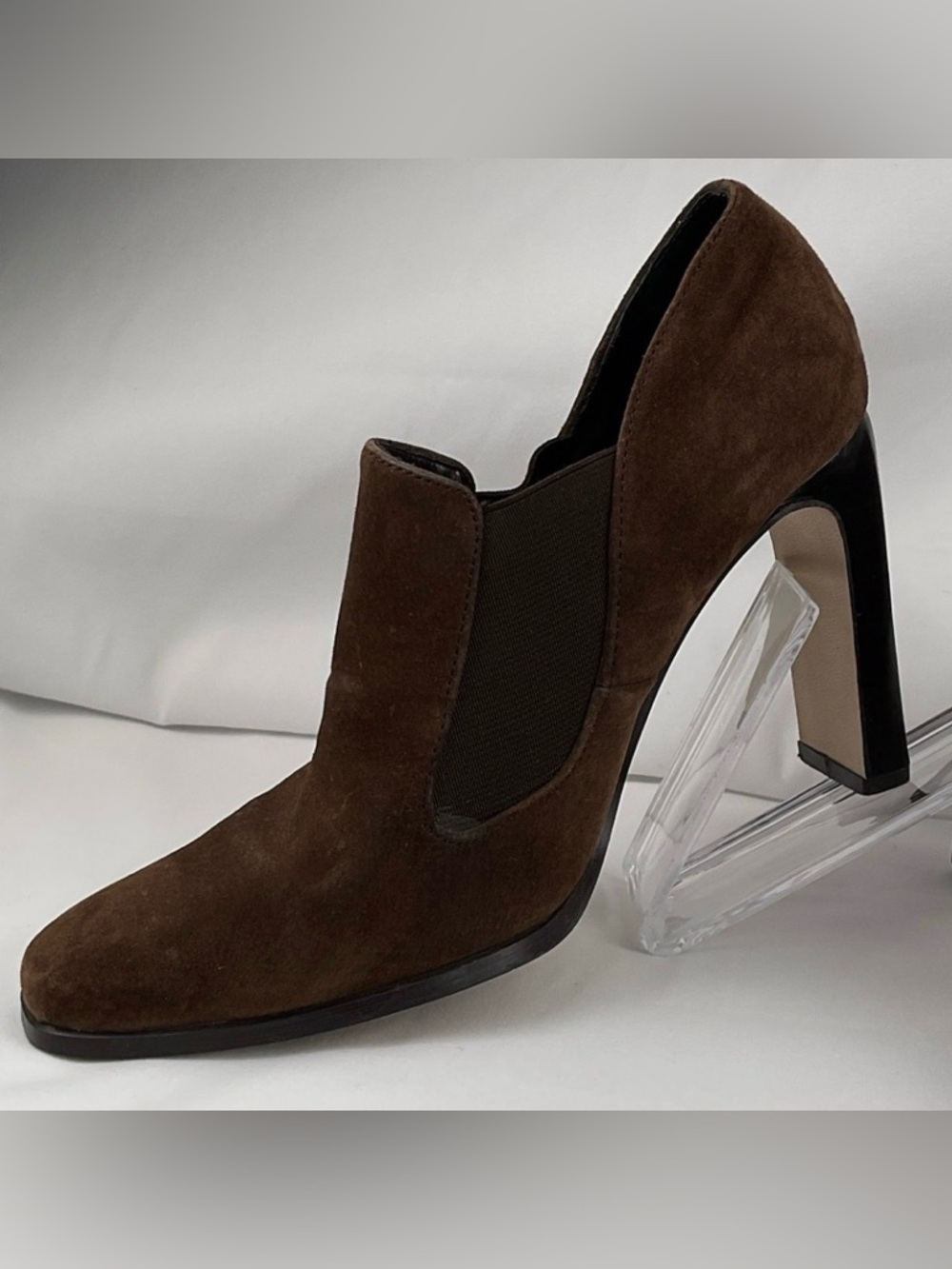Bijou‎ Luxe Chic Brown Suede Women's Heels